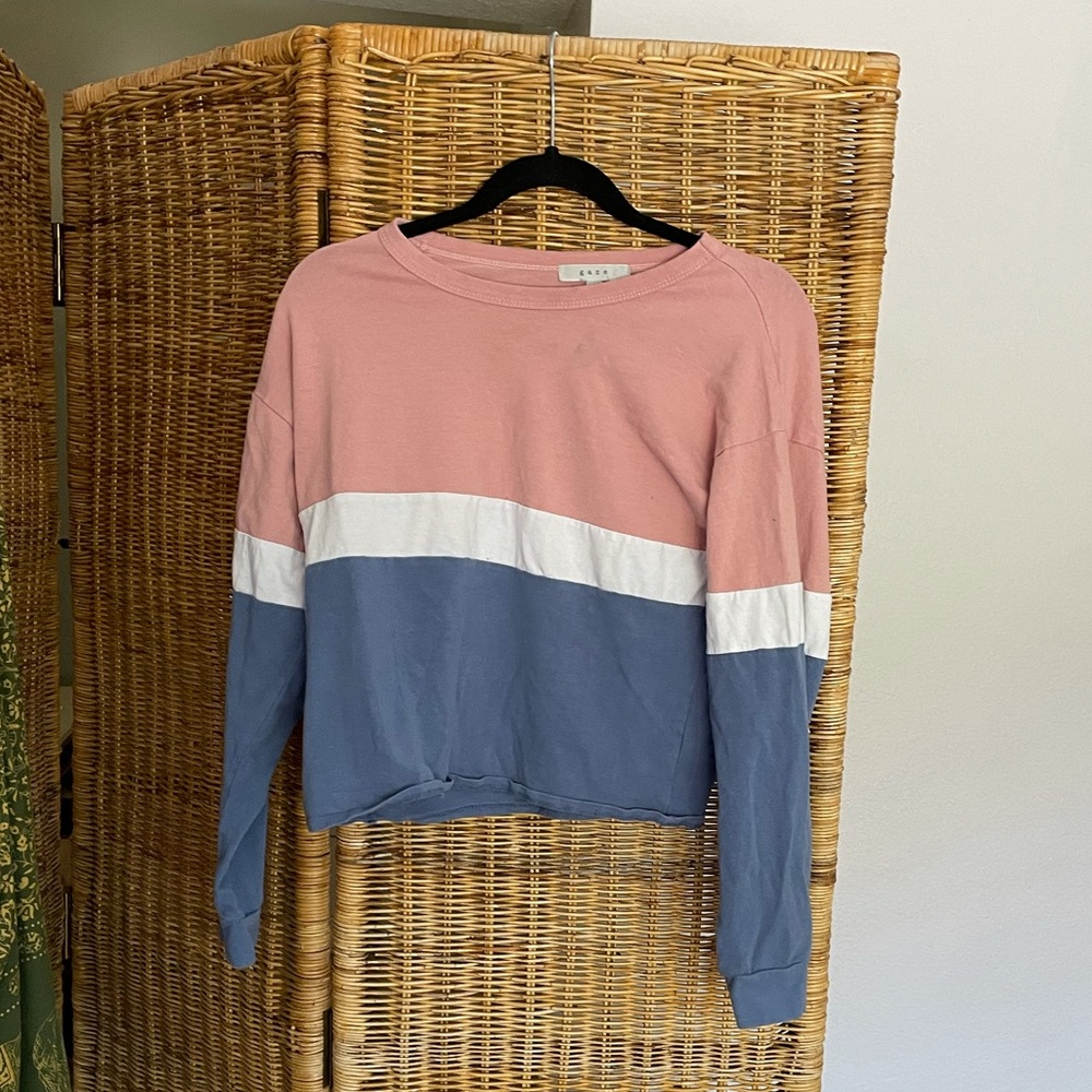 Gaze Long Sleeve boyfriend Crop